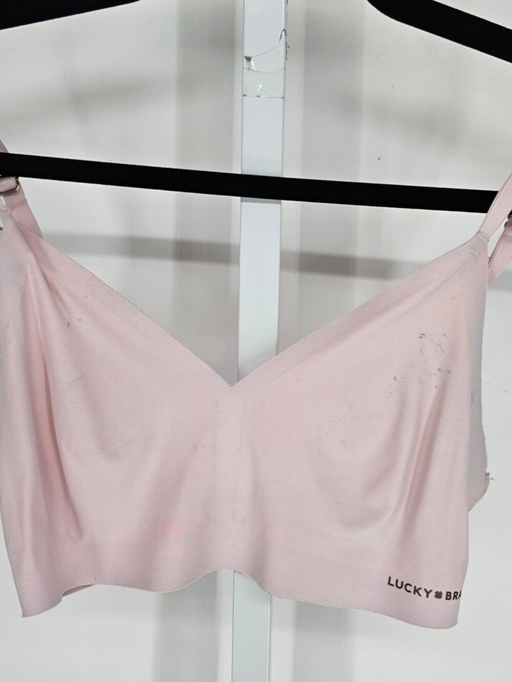 Lucky Brand Womens Sz S Unlined T Shirt Bra Light Pink